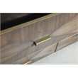 Pemberly Row Contemporary 3D Front 6-Drawer Acacia Wood Dresser in Brown