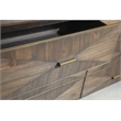 Pemberly Row Contemporary 3D Front 6-Drawer Acacia Wood Dresser in Brown