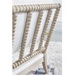 Pemberly Row Contemporary Spool Design Wood Frame Chaise Lounge in White