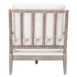Pemberly Row Contemporary Spool Design Wood Frame Chaise Lounge in White