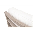 Pemberly Row Contemporary Slatted Back Boucle Fabric Club Chair in White