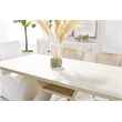 Pemberly Row Quartz Top Pine Media Sideboard With Storage in White