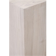 Pemberly Row Square Reclaimed Pine Mitered Edge End Table in White