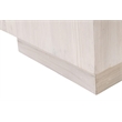 Pemberly Row Square Reclaimed Pine Mitered Edge End Table in White