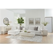 Pemberly Row Square Reclaimed Pine Mitered Edge End Table in White