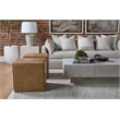 Pemberly Row Square Reclaimed Pine Mitered Edge End Table in White