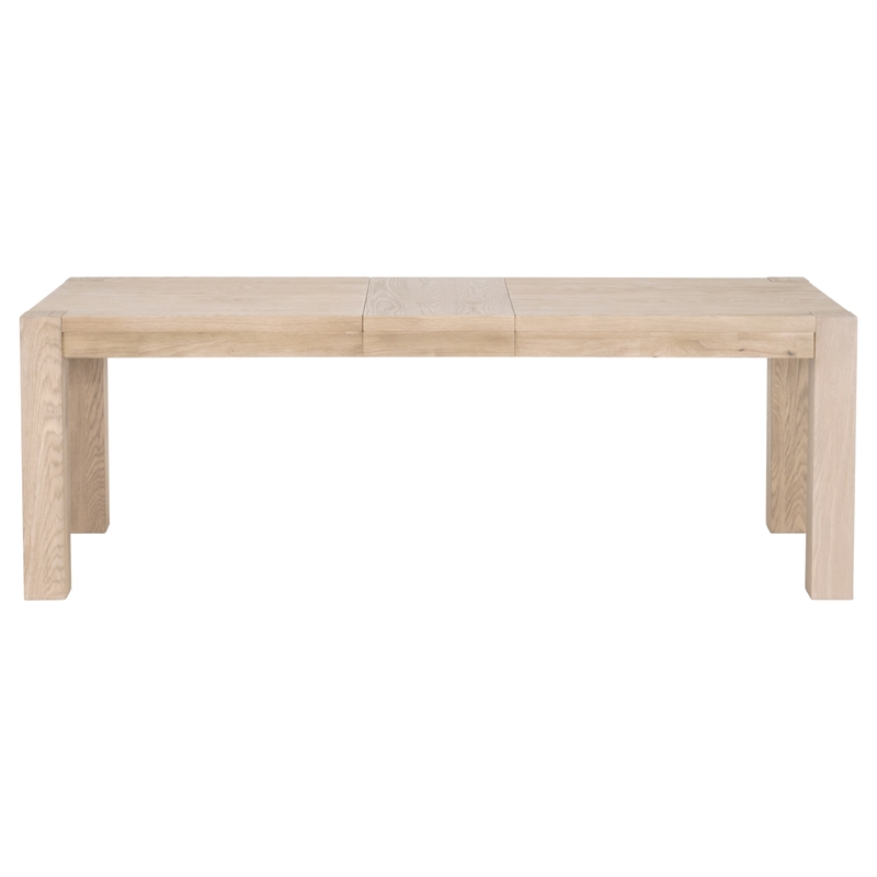 Pemberly Row Extension Oak Dining Table Seating Up to 8 in Honey