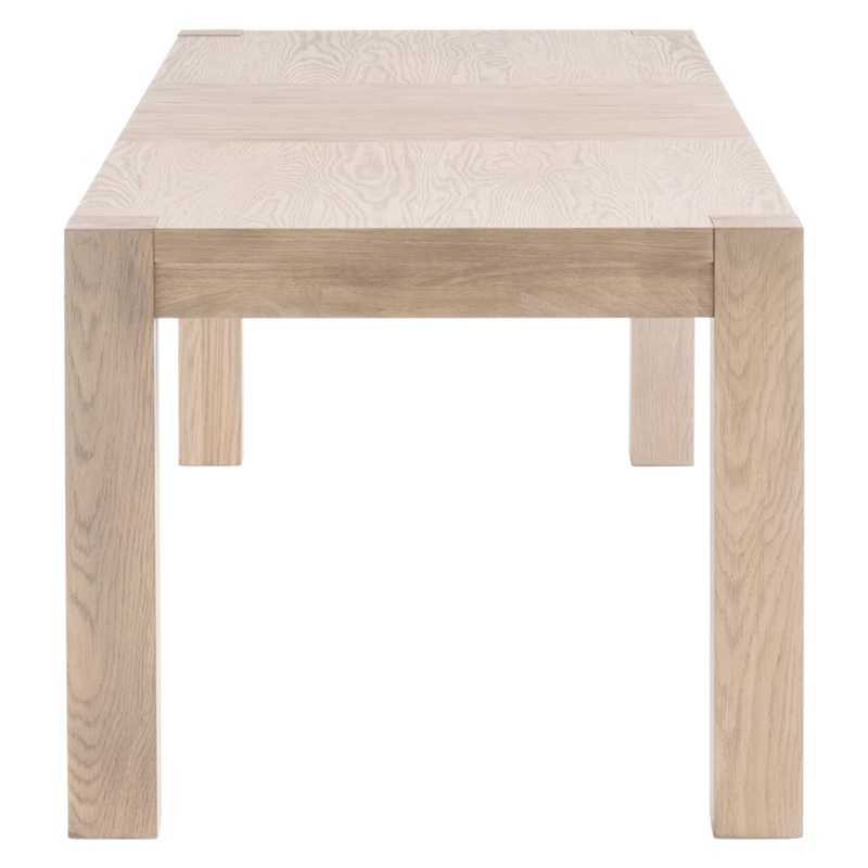 Pemberly Row Extension Oak Dining Table Seating Up to 8 in Honey