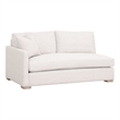 Pemberly Row Contemporary Modular 2-Seat Slim Arm Left Sofa in Stone