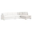 Pemberly Row Modular Performance Right-Facing Chaise in Stone