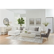 Pemberly Row Wingback Velvet Nail Head Club Chair in Dove/Gray