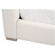 Pemberly Row Boucle Upholstered Oak Standard King Bed in White