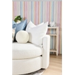 Pemberly Row 360-Degree Boucle Swivel Sofa Chair in Snow White
