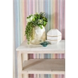 Pemberly Row Narrow Quartz Top Reclaimed Pine Console Table in White