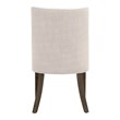 Pemberly Row Two-Tone Burnt Brown Ash Dining Chair in Pearl (Set of 2)