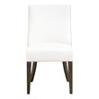 Pemberly Row Two-Tone Burnt Brown Ash Dining Chair in Pearl (Set of 2)
