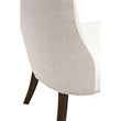 Pemberly Row Two-Tone Burnt Brown Ash Dining Chair in Pearl (Set of 2)
