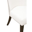 Pemberly Row Two-Tone Burnt Brown Ash Dining Chair in Pearl (Set of 2)