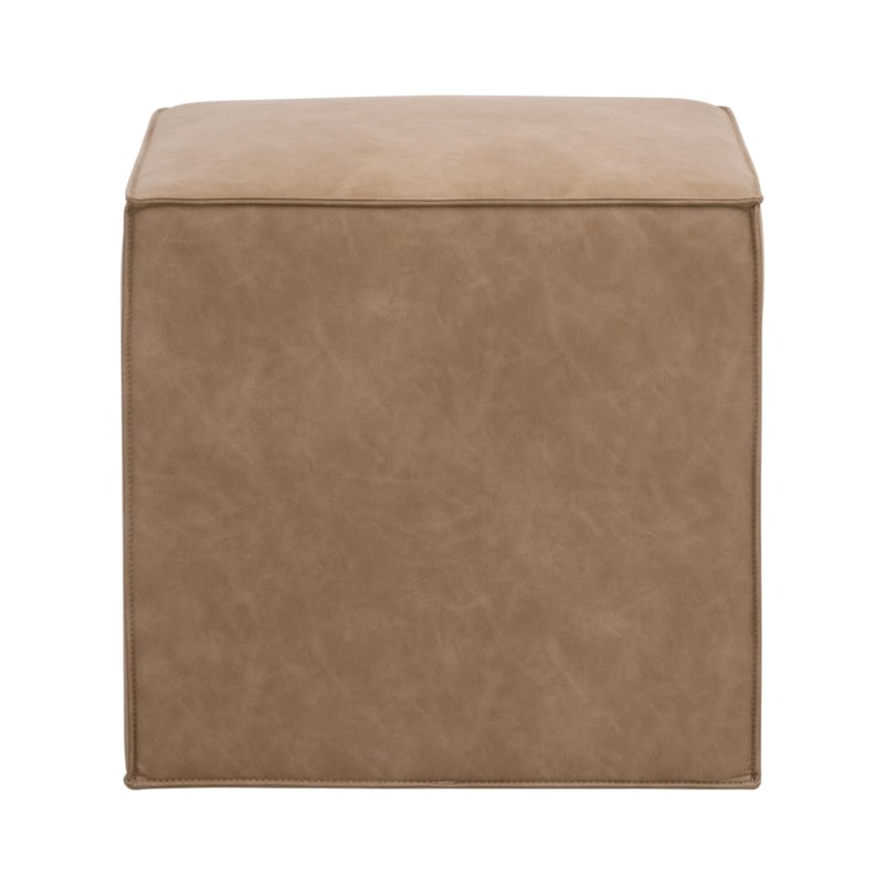 Pemberly Row Contemporary Upholstered Accent Cube 20