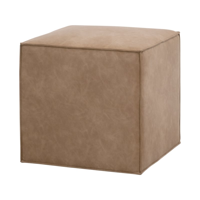Pemberly Row Contemporary Upholstered Accent Cube 20