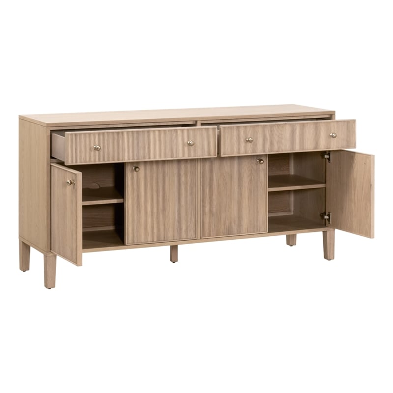 Pemberly Row Contemporary Media Sideboard 63