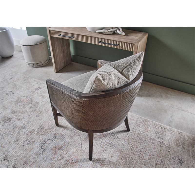 Pemberly Row Cane Wrapped Arm Chair 23.5