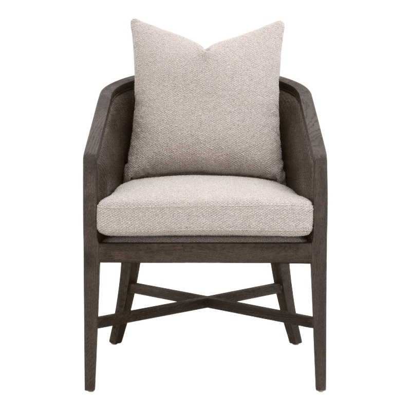 Pemberly Row Cane Wrapped Arm Chair 23.5