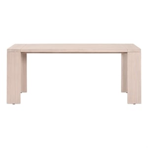 Pemberly Row Outdoor Teak Dining Table 71.75&quot x 29.75&quot Seats 6