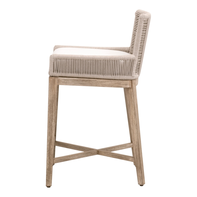 Pemberly Row Rope Back Counter Stool 20.75