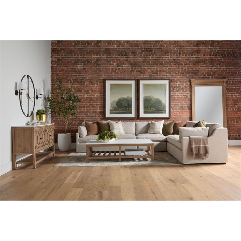 Pemberly Row Reclaimed Pine Leaning Floor Mirror 50