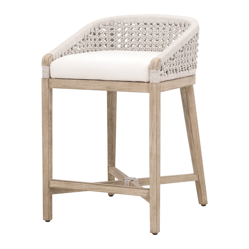 Pemberly Row Rope Seat Counter Stool 21