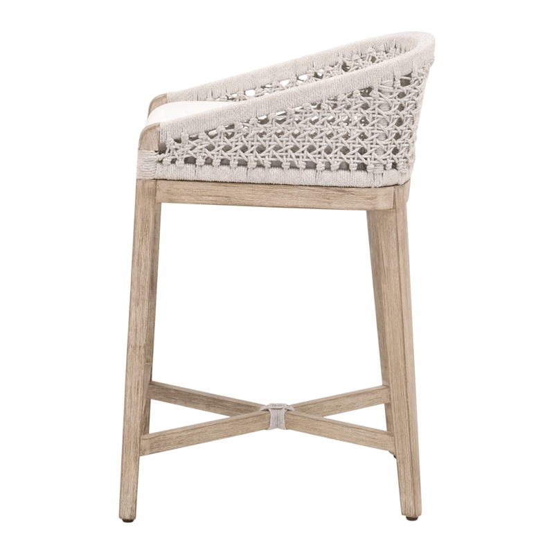 Pemberly Row Rope Seat Counter Stool 21
