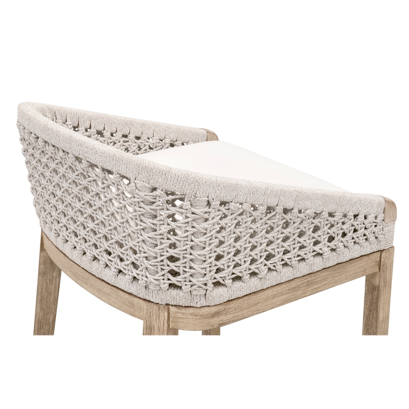 Pemberly Row Rope Seat Counter Stool 21