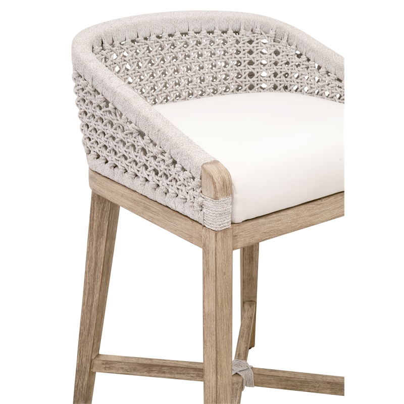 Pemberly Row Rope Seat Counter Stool 21