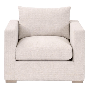 Pemberly Row Outdoor Track Arm Sofa Chair 37.25&quotW in Off White