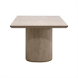 Pemberly Row Acacia Pedestal Extension Dining Table 84