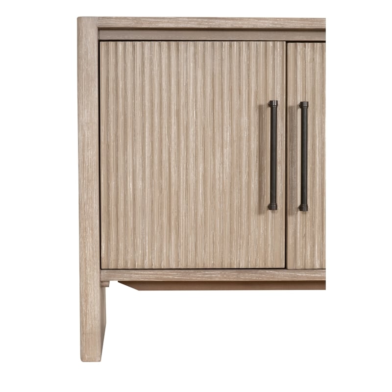 Pemberly Row Reeded Panel Media Sideboard 74