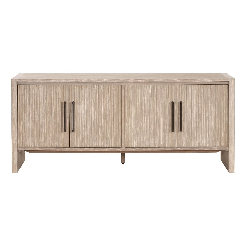 Pemberly Row Reeded Panel Media Sideboard 74