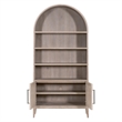 Pemberly Row Acacia Wood Storage Bookcase 42