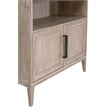 Pemberly Row Acacia Wood Storage Bookcase 42