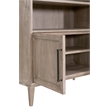 Pemberly Row Acacia Wood Storage Bookcase 42