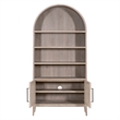 Pemberly Row Acacia Wood Storage Bookcase 42