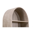 Pemberly Row Acacia Wood Storage Bookcase 42