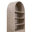 Pemberly Row Acacia Wood Storage Bookcase 42