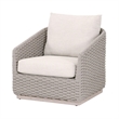 Pemberly Row Outdoor Rope and Teak Sofa Chair 33