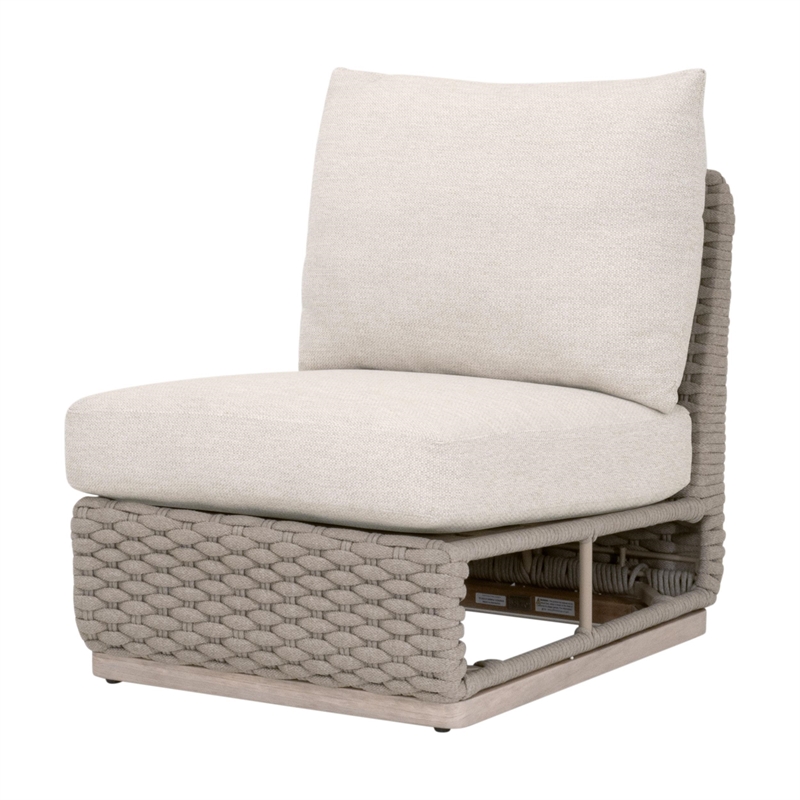Pemberly Row Outdoor Modular Armless Sofa Chair 28