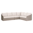 Pemberly Row Outdoor Modular Armless Sofa Chair 28