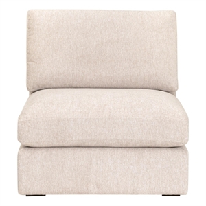 Pemberly Row Modular Armless Chair 36&quot x 38&quot in Ivory Performance Fabric