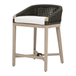Pemberly Row Outdoor Rope and Teak Counter Stool 21