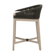 Pemberly Row Outdoor Rope and Teak Counter Stool 21